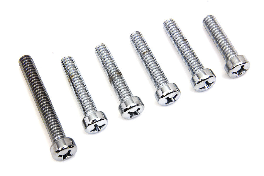 HARLEY Cam Cover Screw Kit Chrome Fits 1970-1984 FL,   1971-1984 FX,   1979-1992 FLT,   1979-1992 FL