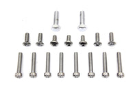 HARLEY Primary Cover Screw Kit Chrome Fits 1970-1984 FL, 4-speed 1971-1984 FX,