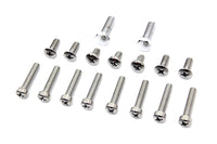 HARLEY Primary Cover Screw Kit Chrome Fits 1970-1984 FL, 4-speed 1971-1984 FX,