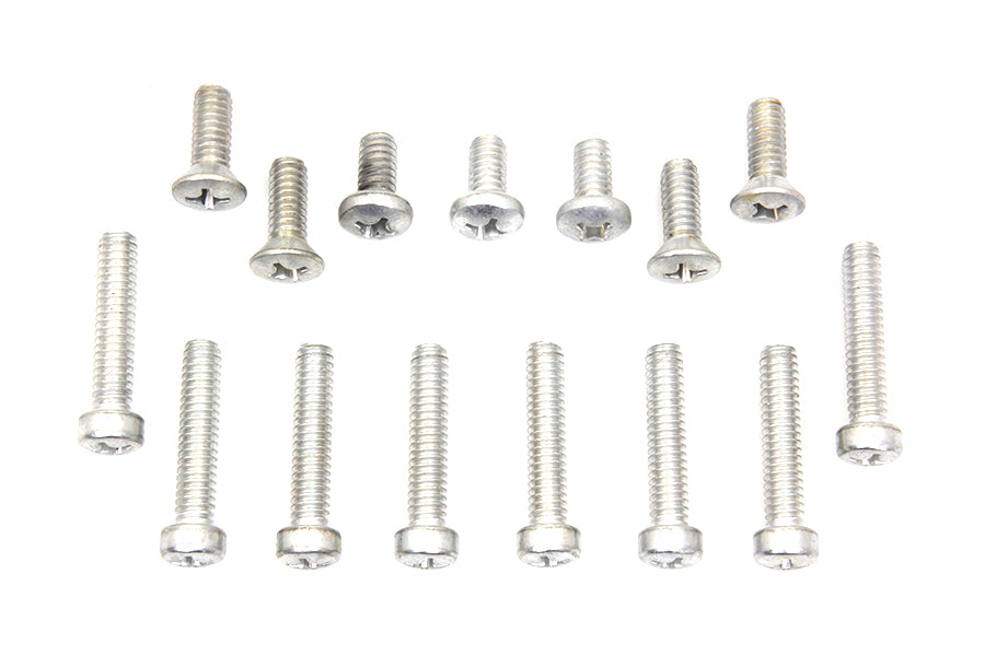 HARLEY Primary Cover Screw Kit Cadmium Fits 1970-1980 FL, 4-speed 1971-1984 FX,