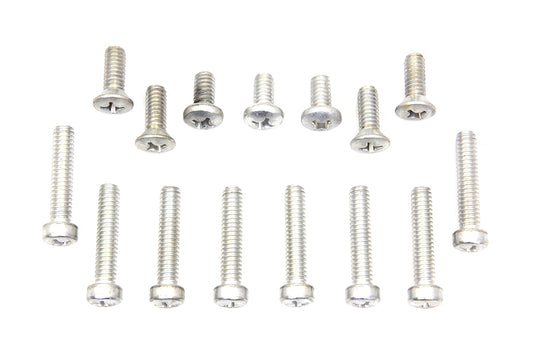 HARLEY Primary Cover Screw Kit Cadmium Fits 1970-1980 FL, 4-speed 1971-1984 FX,
