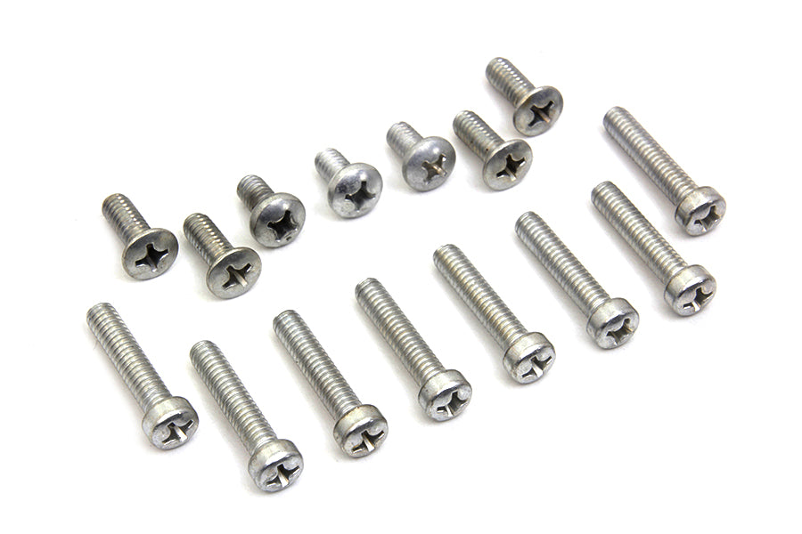 HARLEY Primary Cover Screw Kit Cadmium Fits 1970-1980 FL, 4-speed 1971-1984 FX,