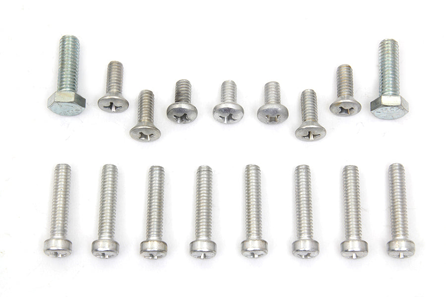 HARLEY Primary Cover Screw Kit Cadmium Fits 1970-1980 FL, 4-speed 1971-1984 FX,