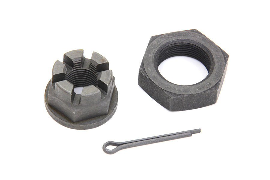 HARLEY Front Axle Nut Kit Parkerized Fits 1936-1940 EL,   1941-1948 FL,