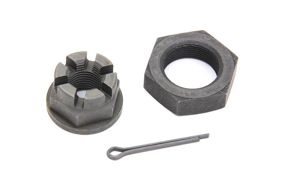 HARLEY Front Axle Nut Kit Parkerized Fits 1936-1940 EL,   1941-1948 FL,