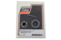 HARLEY Front Axle Nut Kit Parkerized Fits 1936-1940 EL,   1941-1948 FL,