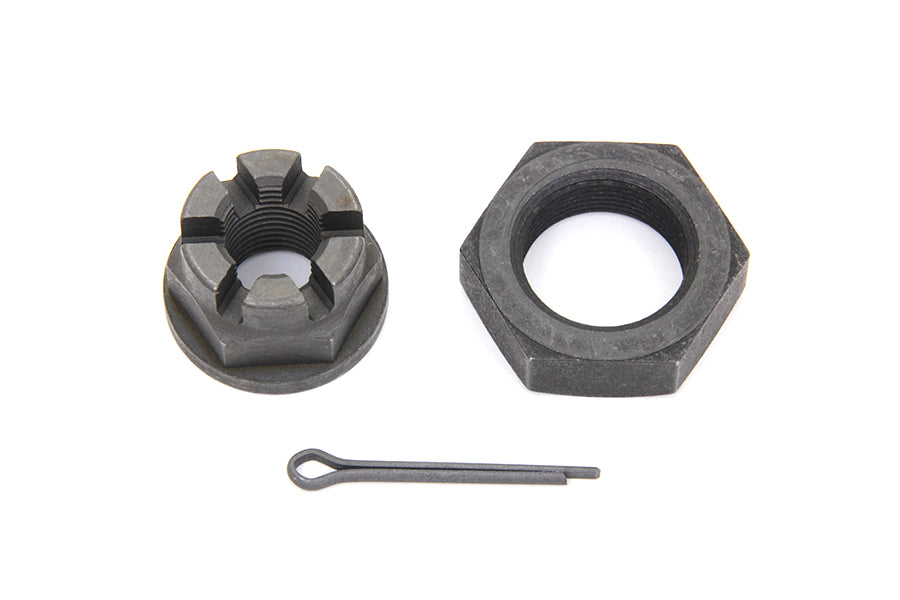 HARLEY Front Axle Nut Kit Parkerized Fits 1936-1940 EL,   1941-1948 FL,