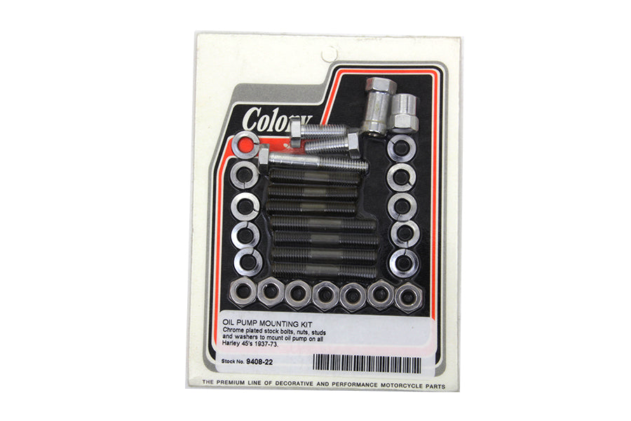 HARLEY Oil Pump Mount Kit Chrome Fits 1937-1952 WL,   1937-1973 G,