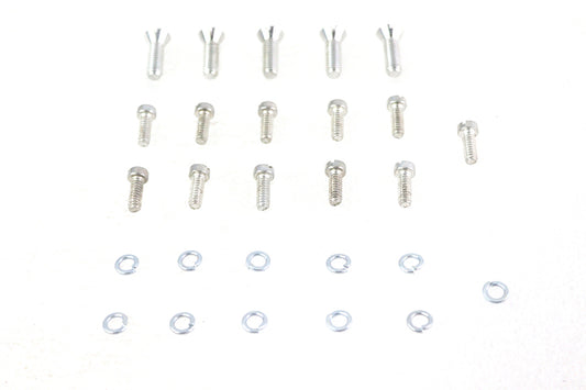 HARLEY Transmission Top and Side Cover Screw Kit Cadmium Fits 1941-1952 WL,   1941-1973 G,