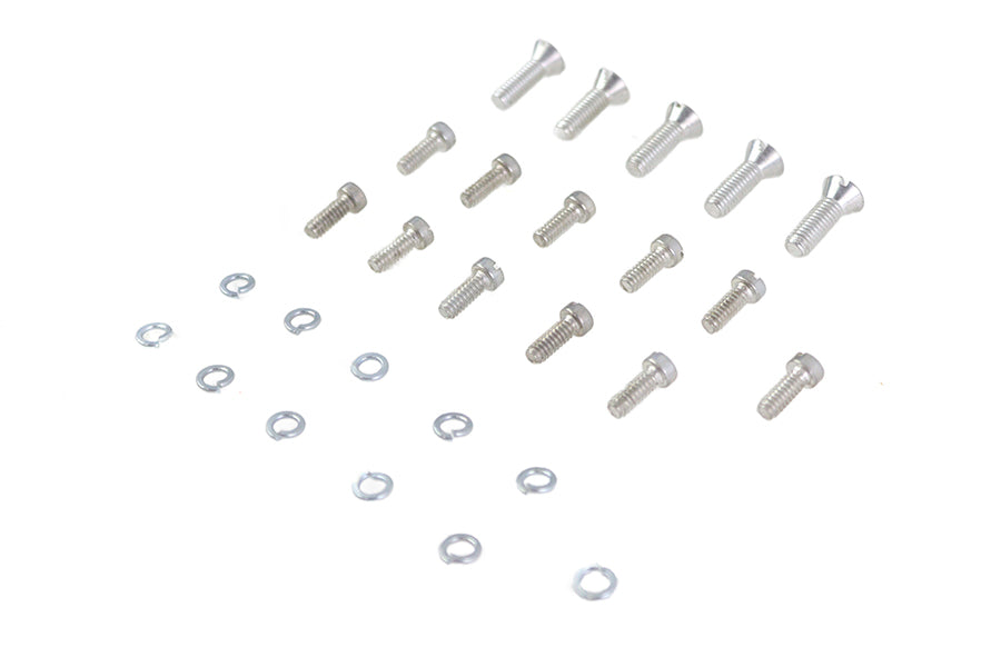 HARLEY Transmission Top and Side Cover Screw Kit Cadmium Fits 1941-1952 WL,   1941-1973 G,