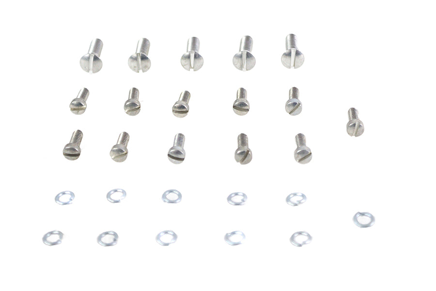 HARLEY Transmission Top and Side Cover Screw Kit Cadmium Fits 1941-1952 WL,   1941-1973 G,