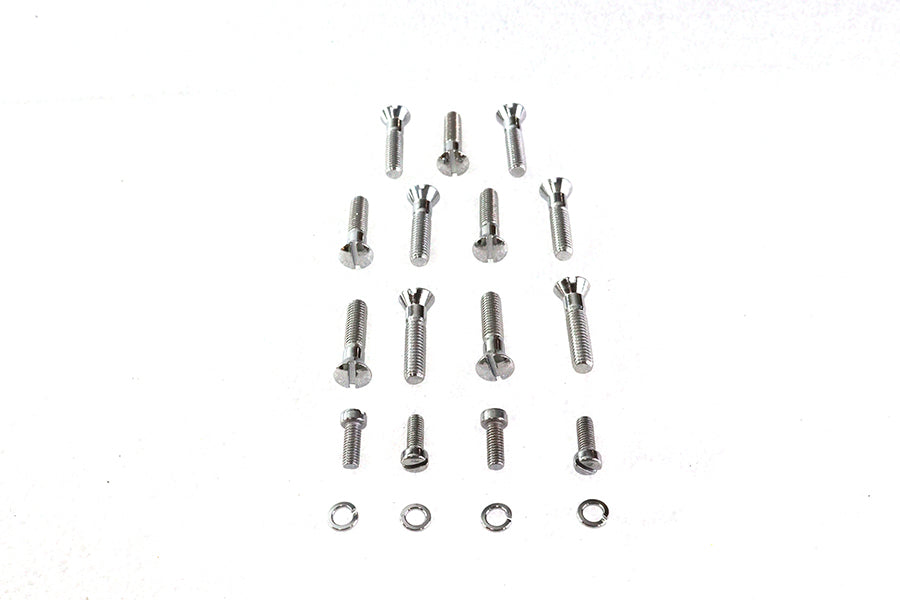 HARLEY Cam Cover Screw Kit Chrome Fits 1932-1952 WL,   1932-1973 G,   1937-1948 U,