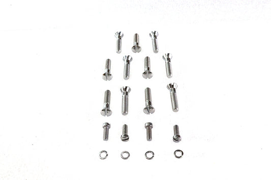 HARLEY Cam Cover Screw Kit Chrome Fits 1932-1952 WL,   1932-1973 G,   1937-1948 U,