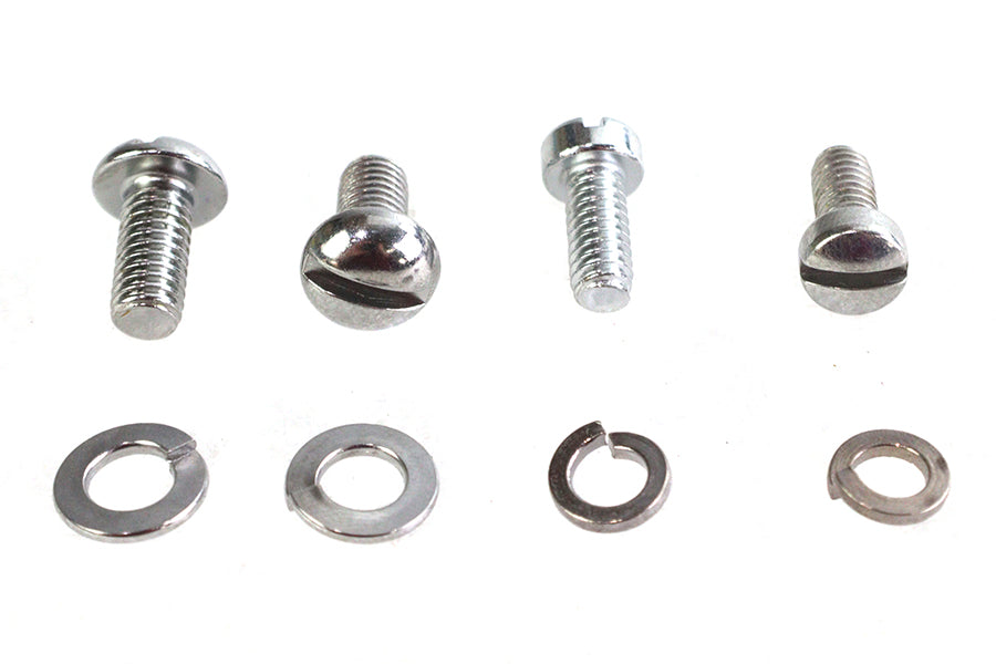 HARLEY Circuit Breaker Screw Kit Chrome Fits 1936-1948 WL,   1936-1948 G,   1936-1948 UL,