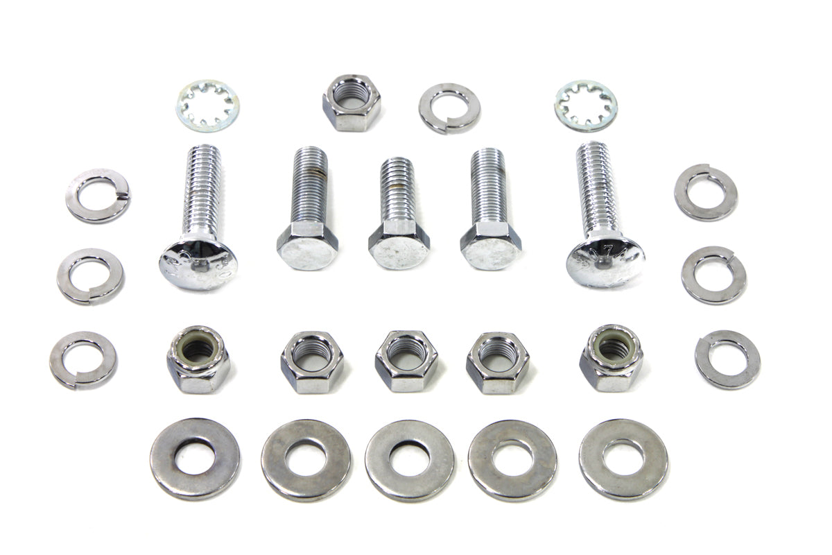 HARLEY Transmission Mount Kit Chrome Fits 1977-1984 FL,   1980-1985 FX,   1984-1985 FXST,