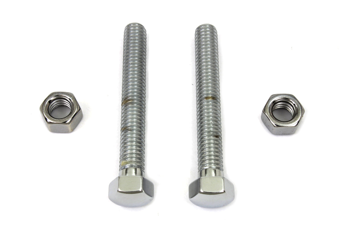 HARLEY Chrome Rear Axle Adjuster Screw Fits 1993-UP FXST,   1993-UP FLST,