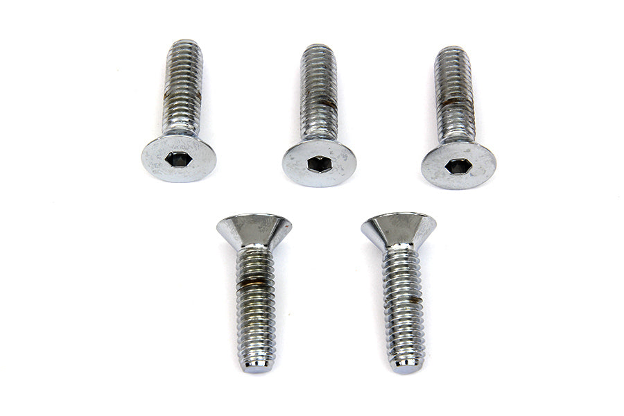 HARLEY Front Disc Brake Screw Kit Chrome Fits 1974-1977 XL,   1974-1977 FX,