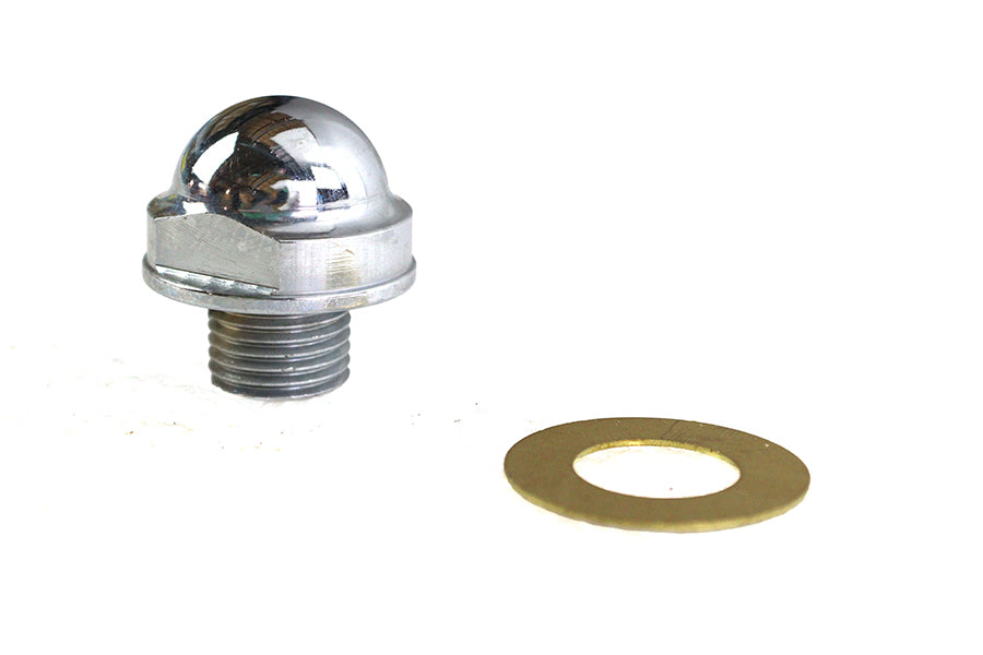 HARLEY Oil Pump Relief Valve Plug Chrome Fits 1954-1967 FL,