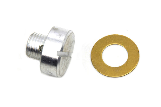 HARLEY Oil Pump Relief Valve Plug Cadmium Fits 1968-1980 FL,   1971-1980 FX,