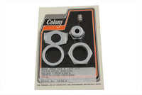 HARLEY Chrome Rear Axle Nut and Lock Kit Fits 1930-1936 VL,