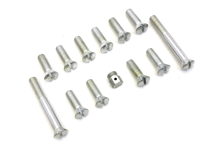 HARLEY Transmission Top Cover Screw Kit Cadmium Fits 1941-1955 FL,   1936-1940 EL,   1937-1948 UL,