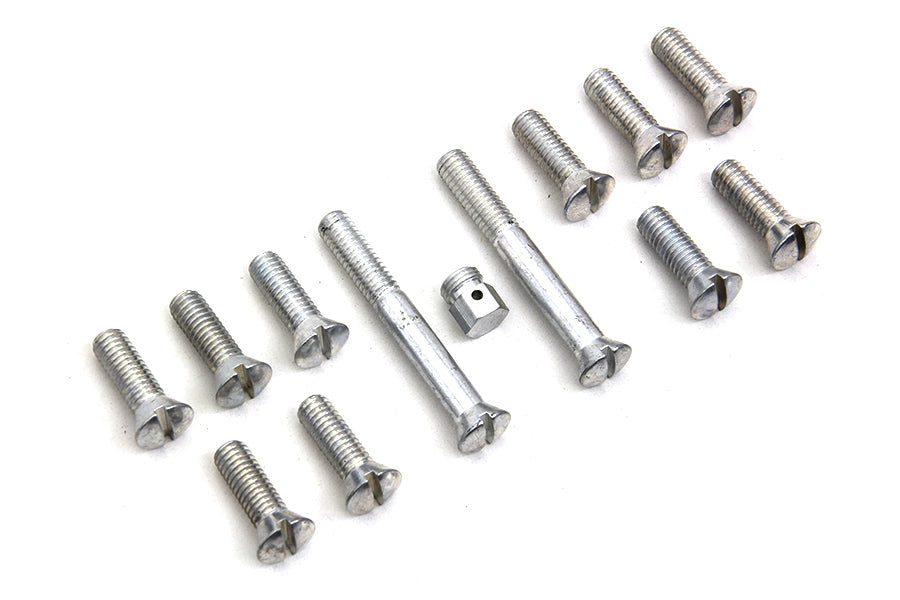 HARLEY Transmission Top Cover Screw Kit Cadmium Fits 1941-1955 FL,   1936-1940 EL,   1937-1948 UL,