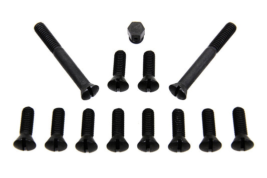 HARLEY Transmission Top Cover Screw Kit Parkerized Fits 1941-1955 FL,   1936-1940 EL,   1937-1948 UL