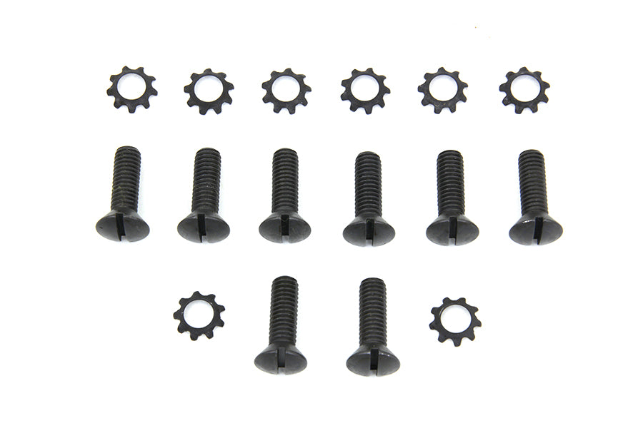 HARLEY Tappet Block Screw Kit Parkerized Fits 1937-1952 WL,   1937-1973 G,   1936-1952 EL,   1941-19