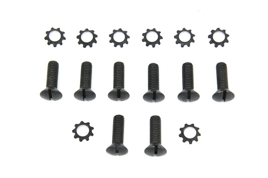 HARLEY Tappet Block Screw Kit Parkerized Fits 1937-1952 WL,   1937-1973 G,   1936-1952 EL,   1941-19