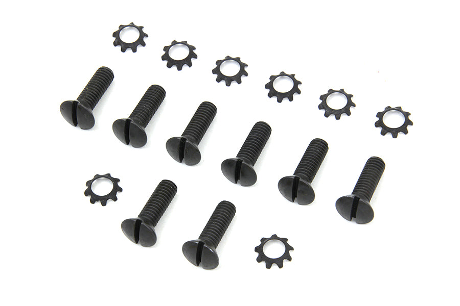 HARLEY Tappet Block Screw Kit Parkerized Fits 1937-1952 WL,   1937-1973 G,   1936-1952 EL,   1941-19