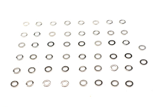 HARLEY Chrome Flat Washer 1/4 inch Inner Diameter Fits 0-  All, Models