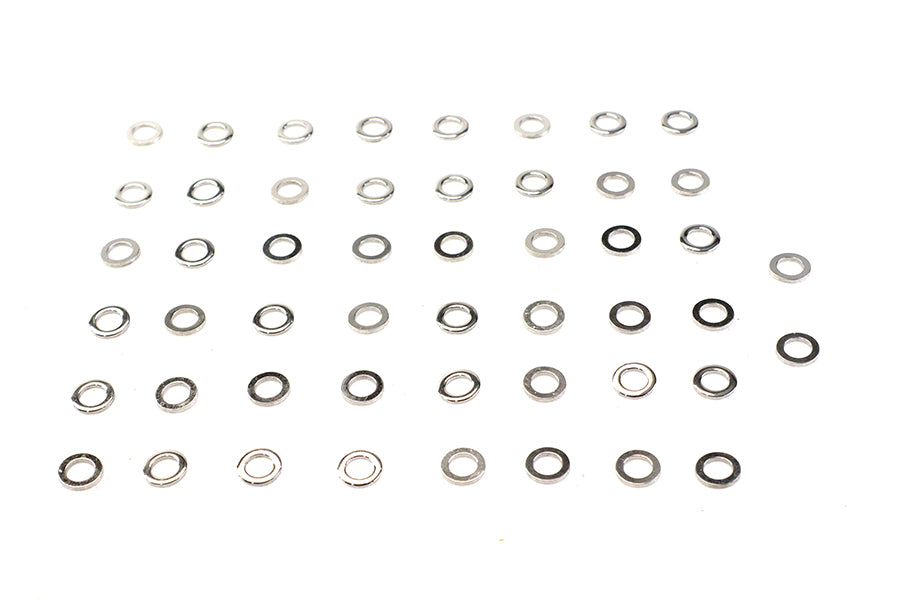 HARLEY Chrome Flat Washer 1/4 inch Inner Diameter Fits 0-  All, Models