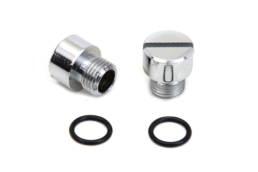 HARLEY Oil Pump Check and Relief Valve Plug Chrome Fits 1981-1984 FL,   1981-1984 FX,   1986-1998 FL