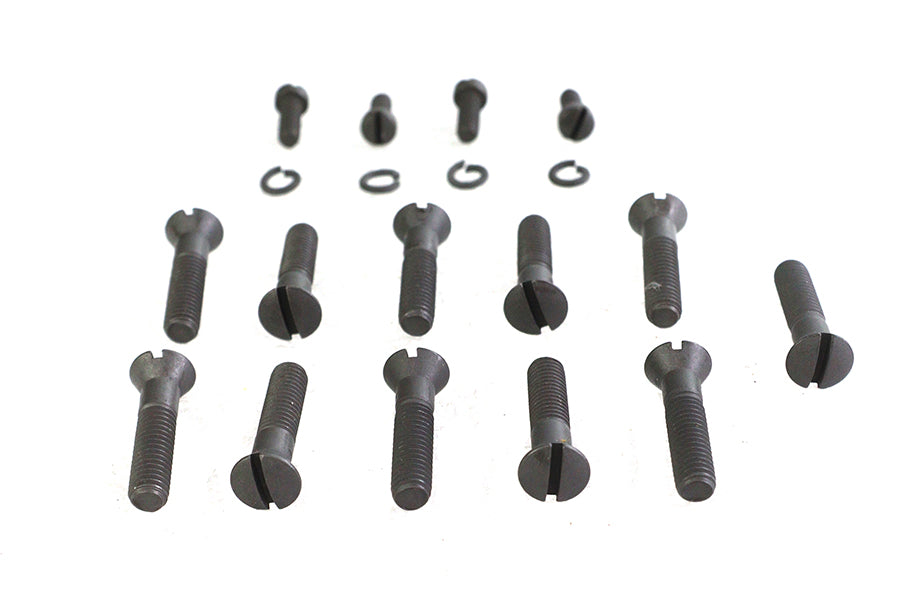 HARLEY Cam Cover Screw Kit Parkerized Fits 1932-1952 W,   1932-1973 G,   1937-1948 U,