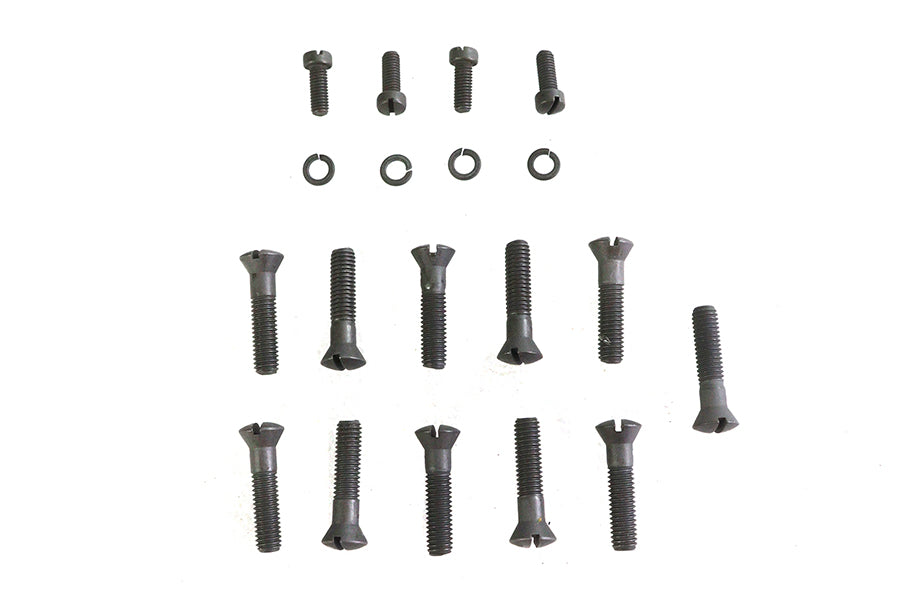 HARLEY Cam Cover Screw Kit Parkerized Fits 1932-1952 W,   1932-1973 G,   1937-1948 U,