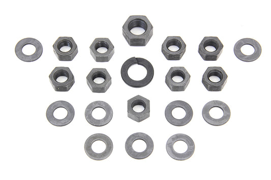 HARLEY Parkerized Transmission Side Cover Kit Fits 1941-1951 FL,