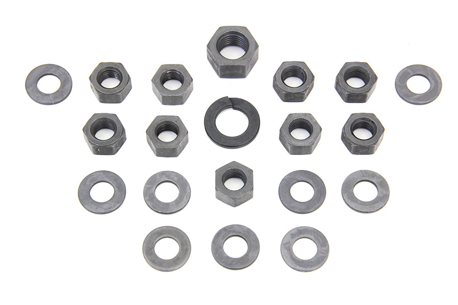 HARLEY Parkerized Transmission Side Cover Kit Fits 1936-1940 EL,   1937-1948 UL,   1941-1984 FL,   1