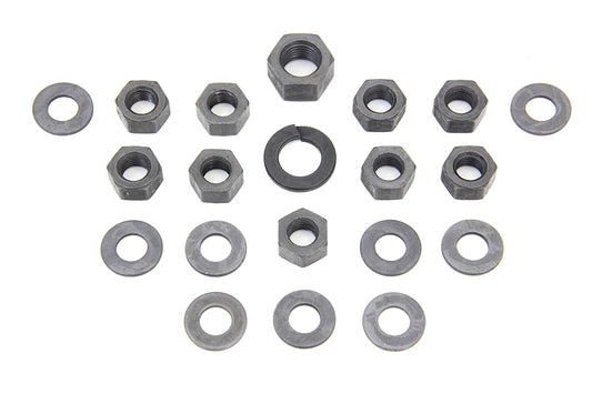HARLEY Parkerized Transmission Side Cover Kit Fits 1936-1940 EL,   1937-1948 UL,   1941-1984 FL,   1