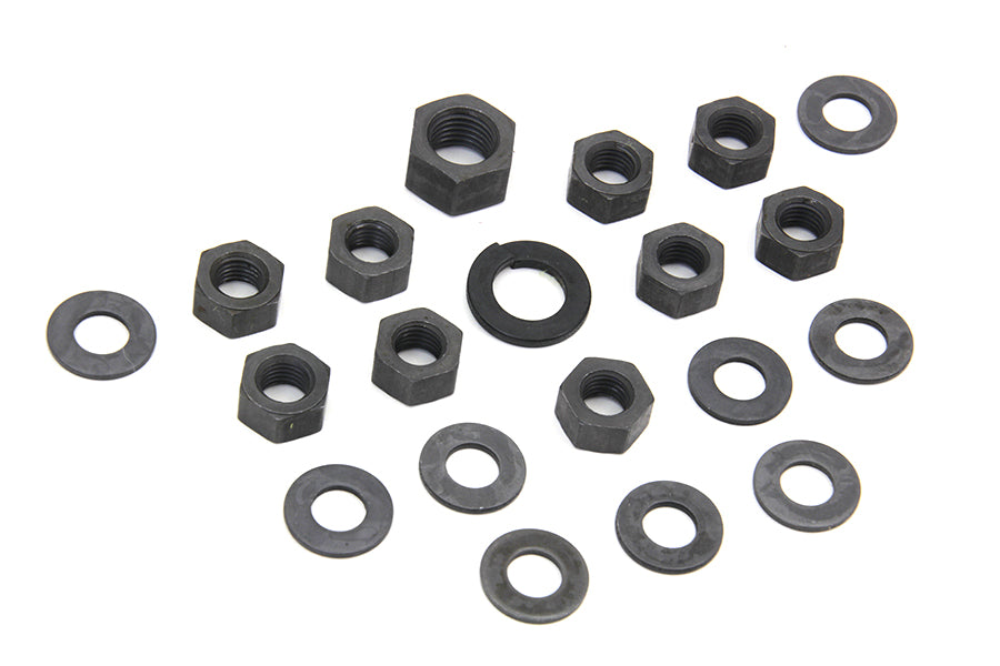 HARLEY Parkerized Transmission Side Cover Kit Fits 1936-1940 EL,   1937-1948 UL,   1941-1984 FL,   1