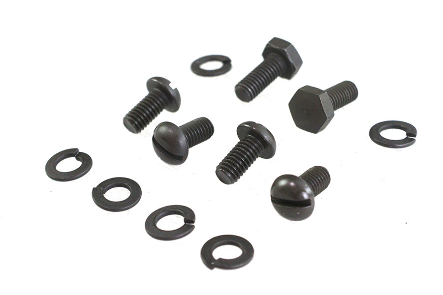 HARLEY Parkerized Distributor Screws Fits 1936-1940 EL,   1941-1965 FL,   1938-1948 UL,