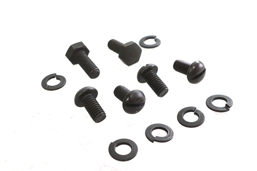 HARLEY Parkerized Distributor Screws Fits 1936-1940 EL,   1941-1965 FL,   1938-1948 UL,