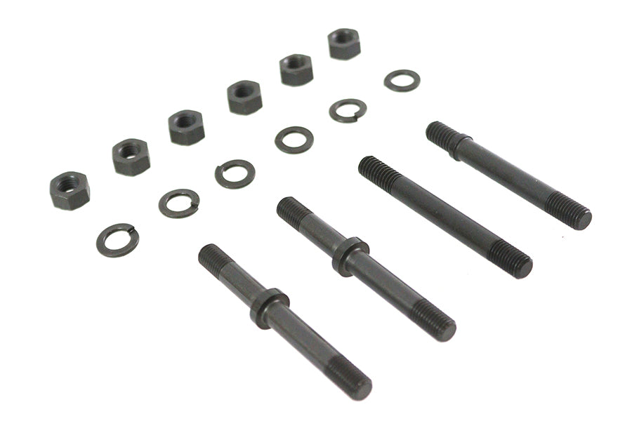 HARLEY Sprocket Cover Stud Nut Kit Parkerized Fits 1929-1973 G,   1929-1952 WL,
