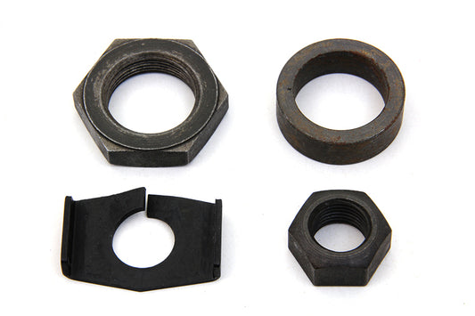 HARLEY Rear Axle Nut and Lock Kit Parkerized Fits 1941-1952 WL,
