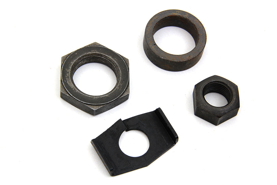 HARLEY Rear Axle Nut and Lock Kit Parkerized Fits 1941-1952 WL,