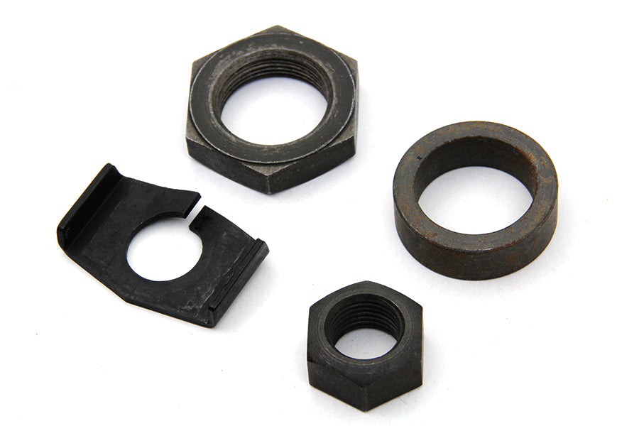 HARLEY Rear Axle Nut and Lock Kit Parkerized Fits 1941-1952 WL,