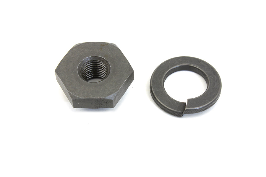 HARLEY Seat Post Rod Lock Nut and Lock Washer Fits 1936-1940 EL,   1941-1981 FL,   1937-1948 UL,   1