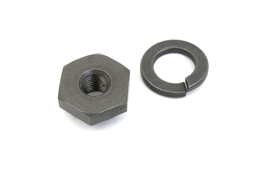 HARLEY Seat Post Rod Lock Nut and Lock Washer Fits 1936-1940 EL,   1941-1981 FL,   1937-1948 UL,   1