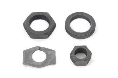 HARLEY Parkerized Rear Axle Nut and Lock Kit Fits 1936-1940 EL,   1941-1972 FL,   1971-1972 FX,   19