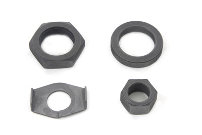 HARLEY Parkerized Rear Axle Nut and Lock Kit Fits 1936-1940 EL,   1941-1972 FL,   1971-1972 FX,   19