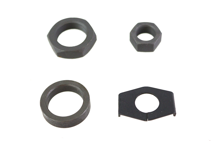 HARLEY Parkerized Rear Axle Nut and Lock Kit Fits 1936-1940 EL,   1941-1972 FL,   1971-1972 FX,   19